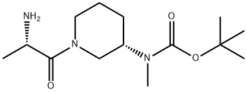 [(S)-1-((S)-2-AMino-propionyl)-piperidin-3-yl]-Methyl-carbaMic acid tert-butyl ester Structure