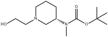 [(S)-1-(2-Hydroxy-ethyl)-piperidin-3-yl]-Methyl-carbaMic acid tert-butyl ester 구조식 이미지