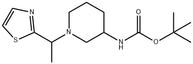 [1-(1-Thiazol-2-yl-ethyl)-piperidin-3-yl]-carbaMic acid tert-butyl ester Structure