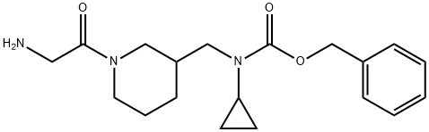 [1-(2-AMino-acetyl)-piperidin-3-ylMethyl]-cyclopropyl-carbaMic acid benzyl ester Structure