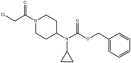 [1-(2-Chloro-acetyl)-piperidin-4-yl]-cyclopropyl-carbaMic acid benzyl ester Structure