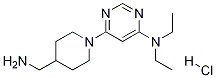 [6-(4-AMinoMethyl-piperidin-1-yl)-pyriMidin-4-yl]-diethyl-aMine hydrochloride Structure