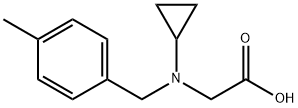 [Cyclopropyl-(4-Methyl-benzyl)-aMino]-acetic acid Structure