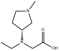 [Ethyl-((R)-1-Methyl-pyrrolidin-3-yl)-aMino]-acetic acid 구조식 이미지