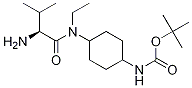{4-[((S)-2-AMino-3-Methyl-butyryl)-ethyl-aMino]-cyclohexyl}-carbaMic acid tert-butyl ester 구조식 이미지