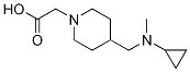 {4-[(Cyclopropyl-Methyl-aMino)-Methyl]-piperidin-1-yl}-acetic acid Structure