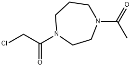 1-(4-Acetyl-[1,4]diazepan-1-yl)-2-chloro-ethanone Structure