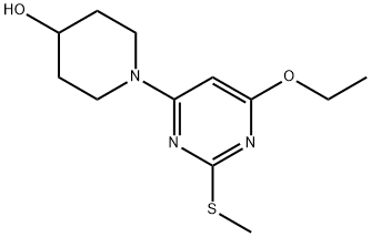 1-(6-Ethoxy-2-Methylsulfanyl-pyriMidin-4-yl)-piperidin-4-ol 구조식 이미지