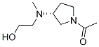 1-{(R)-3-[(2-Hydroxy-ethyl)-Methyl-aMino]-pyrrolidin-1-yl}-ethanone 구조식 이미지