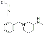 2-(3-MethylaMino-piperidin-1-ylMethyl)-benzonitrile hydrochloride Structure