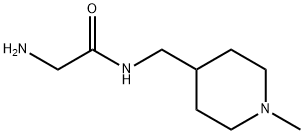 2-AMino-N-(1-Methyl-piperidin-4-ylMethyl)-acetaMide 구조식 이미지