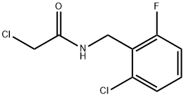 2-Chloro-N-(2-chloro-6-fluoro-benzyl)-acetaMide 구조식 이미지