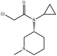 2-Chloro-N-cyclopropyl-N-((R)-1-Methyl-piperidin-3-yl)-acetaMide Structure