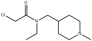 2-Chloro-N-ethyl-N-(1-Methyl-piperidin-4-ylMethyl)-acetaMide Structure