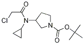 3-[(2-Chloro-acetyl)-cyclopropyl-aMino]-pyrrolidine-1-carboxylic acid tert-butyl ester Structure