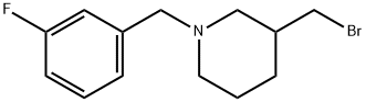 3-BroMoMethyl-1-(3-fluoro-benzyl)-piperidine Structure