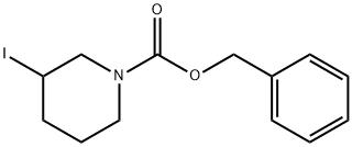 3-Iodo-piperidine-1-carboxylic acid benzyl ester 구조식 이미지