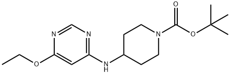 4-(6-Ethoxy-pyriMidin-4-ylaMino)-piperidine-1-carboxylic acid tert-butyl ester Structure