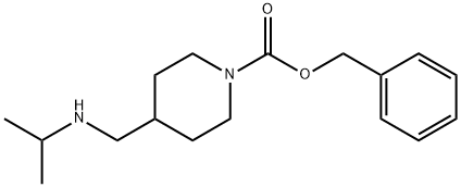 4-(IsopropylaMino-Methyl)-piperidine-1-carboxylic acid benzyl ester 구조식 이미지