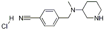 4-[(Methyl-piperidin-3-yl-aMino)-Methyl]-benzonitrile hydrochloride Structure