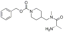 4-{[((S)-2-AMino-propionyl)-Methyl-aMino]-Methyl}-piperidine-1-carboxylic acid benzyl ester Structure