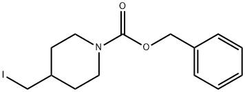 4-IodoMethyl-piperidine-1-carboxylic acid benzyl ester Structure