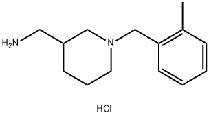 C-[1-(2-Methyl-benzyl)-piperidin-3-yl]-MethylaMine hydrochloride Structure