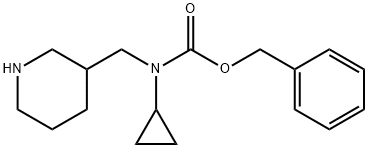 Cyclopropyl-piperidin-3-ylMethyl-carbaMic acid benzyl ester Structure