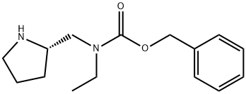 Ethyl-(S)-1-pyrrolidin-2-ylMethyl-carbaMic acid benzyl ester 구조식 이미지