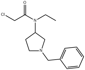 N-(1-Benzyl-pyrrolidin-3-yl)-2-chloro-N-ethyl-acetaMide 구조식 이미지