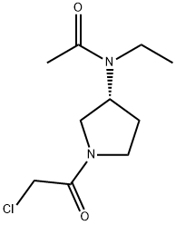 N-[(R)-1-(2-Chloro-acetyl)-pyrrolidin-3-yl]-N-ethyl-acetaMide Structure