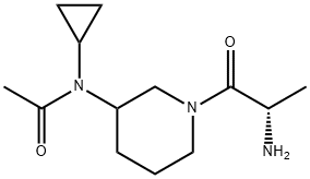 N-[1-((S)-2-AMino-propionyl)-piperidin-3-yl]-N-cyclopropyl-acetaMide Structure