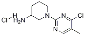 1-(4-Chloro-5-methyl-pyrimidin-2-yl)-piperidin-3-ylamine hydrochloride 구조식 이미지