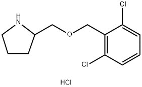 2-(2,6-Dichloro-benzyloxymethyl)-pyrrolidine hydrochloride 구조식 이미지