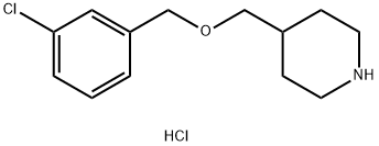 4-(3-Chloro-benzyloxymethyl)-piperidine hydrochloride Structure