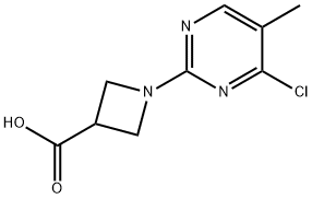 1-(4-Chloro-5-methyl-pyrimidin-2-yl)-azetidine-3-carboxylic acid Structure