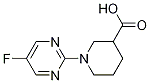 1-(5-Fluoro-pyrimidin-2-yl)-piperidine-3-carboxylic acid 구조식 이미지