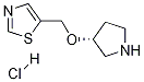 5-((R)-Pyrrolidin-3-yloxymethyl)-thiazole hydrochloride 구조식 이미지