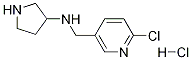 (6-Chloro-pyridin-3-ylmethyl)-pyrrolidin-3-yl-amine hydrochloride Structure