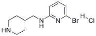 (6-Bromo-pyridin-2-yl)-piperidin-4-ylmethyl-amine hydrochloride 구조식 이미지