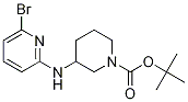 3-(6-Bromo-pyridin-2-ylamino)-piperidine-1-carboxylic acid tert-butyl ester 구조식 이미지