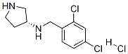 (2,4-Dichloro-benzyl)-(R)-pyrrolidin-3-yl-amine hydrochloride Structure