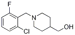 [1-(2-Chloro-6-fluoro-benzyl)-piperidin-4-yl]-methanol 구조식 이미지