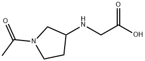 (1-Acetyl-pyrrolidin-3-ylaMino)-acetic acid 구조식 이미지