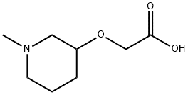 (1-Methyl-piperidin-3-yloxy)-acetic acid 구조식 이미지