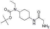 (1R,4R)- [4-(2-AMino-acetylaMino)-cyclohexyl]-ethyl-carbaMic acid tert-butyl ester 구조식 이미지