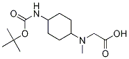 (1R,4R)-[(4-tert-ButoxycarbonylaMino-cyclohexyl)-Methyl-aMino]-acetic acid 구조식 이미지