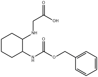 (2-BenzyloxycarbonylaMino-cyclohexylaMino)-acetic acid 구조식 이미지