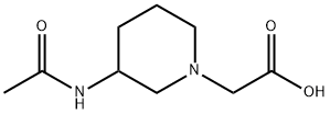 (3-AcetylaMino-piperidin-1-yl)-acetic acid 구조식 이미지