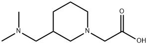 (3-DiMethylaMinoMethyl-piperidin-1-yl)-acetic acid Structure